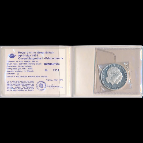1974, Kgl besg i England,