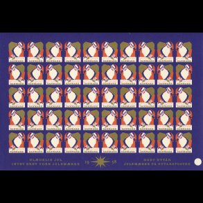 Samling utakkede juleark 1952 - 1992, ialt 38 stk, 5106,
