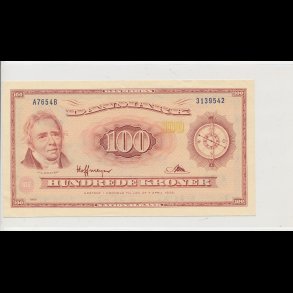 1965, 100 kroner, A7, seddel, S 137, 01,