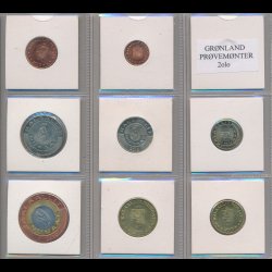 2010, Grnland, prvemnter, 25 re-50 kroner, 0, 