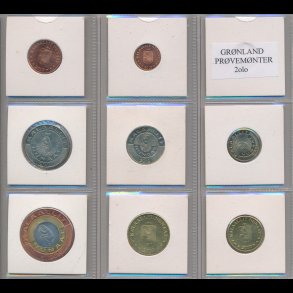 2010, Grnland, prvemnter, 25 re-50 kroner, 0, 