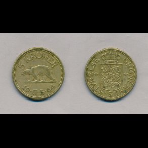 1944, Grnland, 5 krone, 1(+), TILBUD