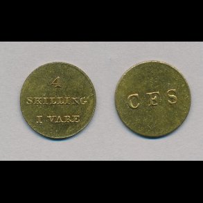 C.F. Siemsen,  4 skilling i vare, 0,