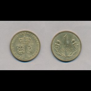 1957, Grnland, 1 krone, 01,