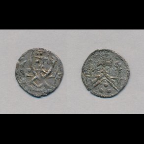 1182 - 1202, Knud VI, pennig, Ribe, 1+,