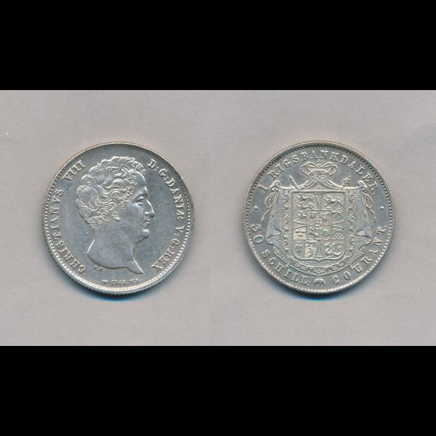 1848, VS, Christian VIII, rigsbankdaler, 1+ / 01, H 4A,
