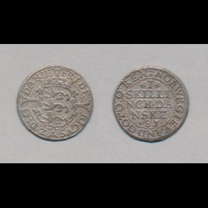 1583, Frederik II, 1 skilling danske, 01, H 28, FLOT! 8/25