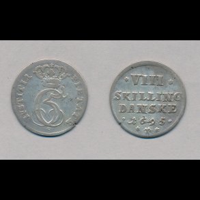 1695, Christian V, 8 skilling, 1, H127 A,