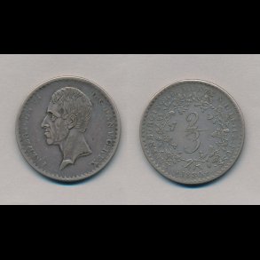 1830, Frederik VI, Lauenburg, 2/3 thaler / zweidrittel, 1+, H1, 
