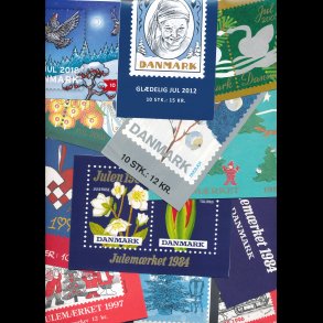Samling af julemrkehfter mm , lbnr 4078,