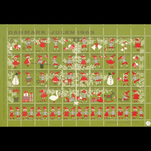 Lykkepose, DK juleark, mest ufoldede, 1959-2009, lbnr 5124