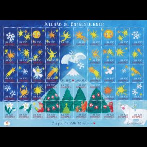 2025, Julehb og nskestjerner, helark, ufoldet,