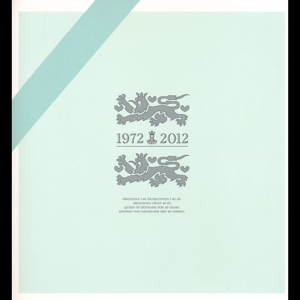 2012, Dronning Margrethes 40 rs jubilum, srmappe,