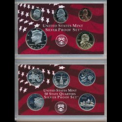 2000, USA, quarter mintst, slv, inklusiv samlerst, proof