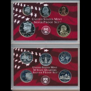 2000, USA, quarter mintst, slv, inklusiv samlerst, proof