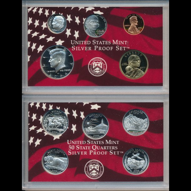 2006, USA, quarter mintst, slv, inklusiv samlerst, proof