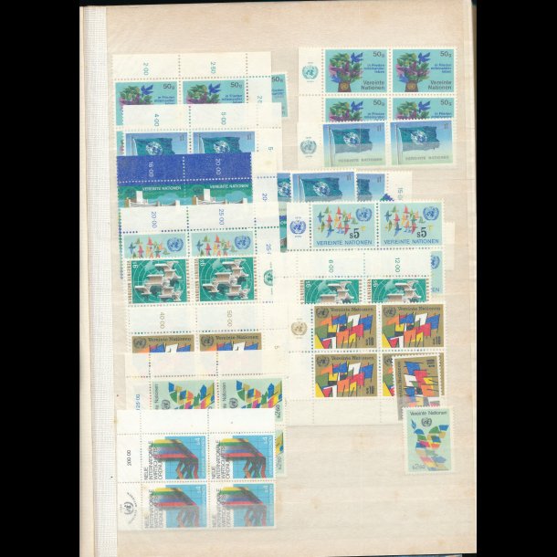 United Nations, Wien frimrker, samlet i indstiksbog, 5130,