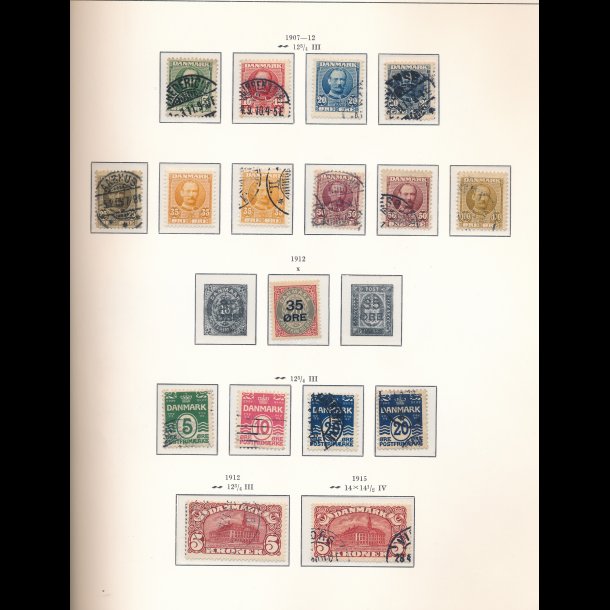 Lot med Danmark og Island, meget flot samling med gode mrker, se beskrivelsen, 5135,