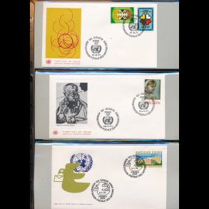 United Nations, Geneve frimrker og frste dags kuverter, se beskrivelsen, 5136,