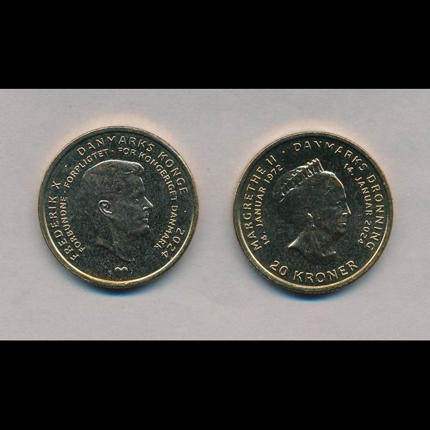 2024, 20 kroner, Tronskiftemnt, 