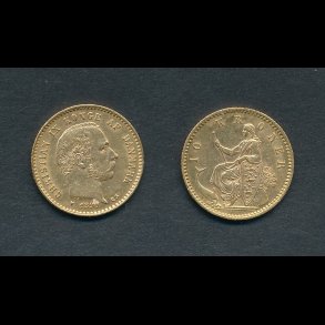 1890, Christian IX, 10 kroner, 1+, guldmnt,