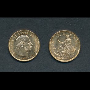 1900, Christian IX, 10 kroner, 01, guldmnt, 