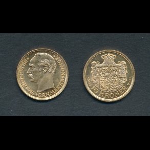 1909, Frederik VIII, 10 kroner, 0, guldmnt,