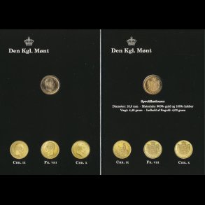 1913, Christian X, 10 kroner, 0, guldmnt, omslag fra DKM