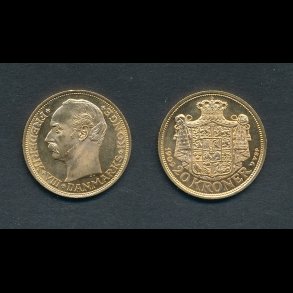 1909, Frederik VIII, 20 kroner, 0, guldmnt,