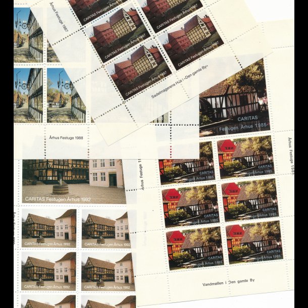 Den gamle by i Aarhus, Rde Kors, velgrenhed samt danske ark fra 60erne - 00erne, 5142,