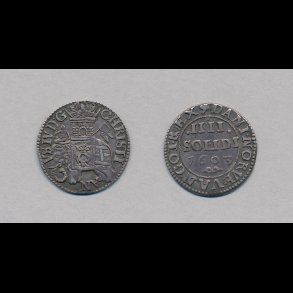 1603, Christian IV, 4 solidi (skilling), H 75, 01 / 1+, flot patina, (#4 dec)