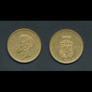 1833, FF, Frederik VI, 2 Frederik d'Or, Altona, H 3, 13,21 g, 1+, Sjldent rstal, (#4 dec)