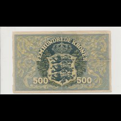 1941, 500 kroner, plovmand, seddel, 1,