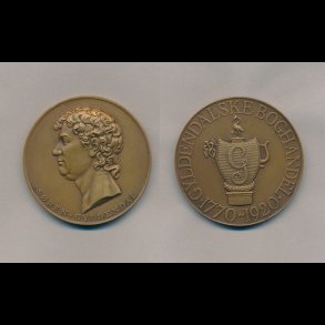 S�ren Gyldendal, bogforl�gger, 150 �rs mindemedalje, pudset,