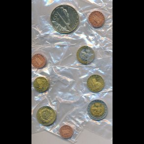 2003, Andorra, pr�ve euro s�t, 1,2,5,10,20,50 cent, 1,2 og 5 euro, 