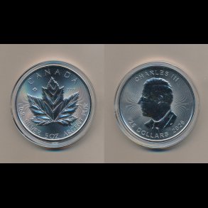 2026, Canada, maple leaf, 5 oz, 25 dollars,