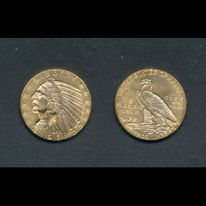 1912, USA, Indian head, 5 dollars, 01, 7,5 gram,