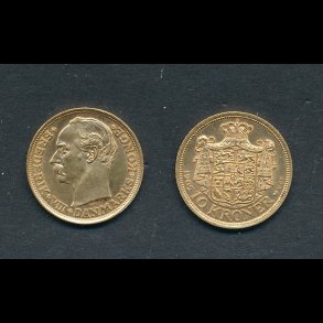1908, Frederik VIII, 10 kroner, 0,