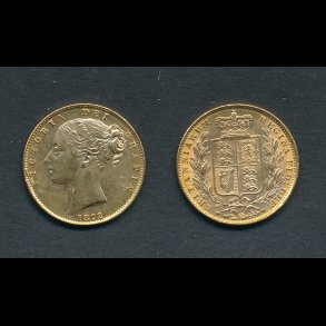 1872, England, Victoria, 1 pound, guldm�nt,