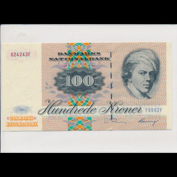1996, 100 kroner, F6, seddel, S 143, 0 / 01,