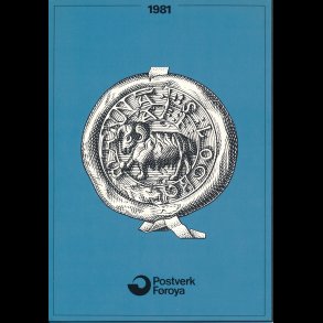 1981, F�r�erne, �rsmappe, postpris 29,30 kr, NEDSAT fra 25,-kr