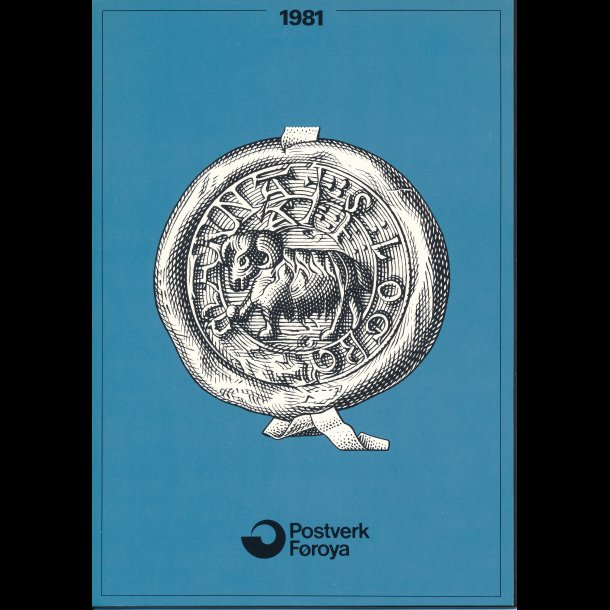 1981, F�r�erne, �rsmappe, postpris 29,30 kr, NEDSAT fra 25,-kr