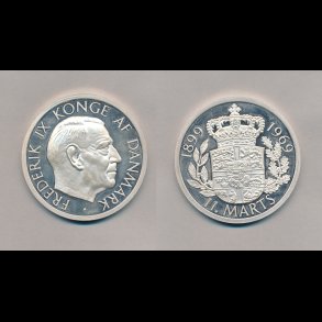 1969, Frederik IX 70 �rs f�dselsdags medalje, s�lv, 73 gram,