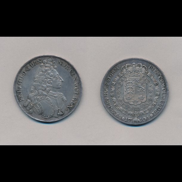1704, Frederik IV, speciedaler, 01 / 0, H 34A