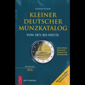 Kleiner Deutscher M�nzkatalog, 1871 - nu, 56. udgave, G�nter Sch�n, paperback,