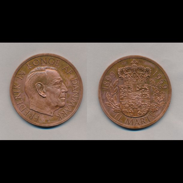 1899-1969, Frederik IX 70 �rs f�dselsdags medalje,