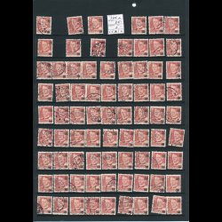 AFA 363 x, og AFA 364 a, 30 provisorer, ialt ca 150 stk, 1955-56, 