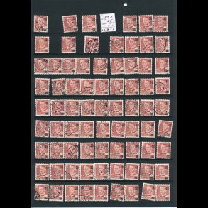 AFA 363 x, og AFA 364 a, 30 provisorer, ialt ca 150 stk, 1955-56, 