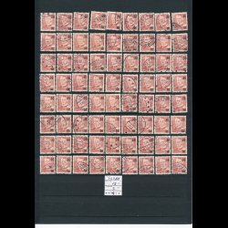 AFA 363 x, og AFA 364 a, 30 provisorer, ialt ca 150 stk, 1955-56, 