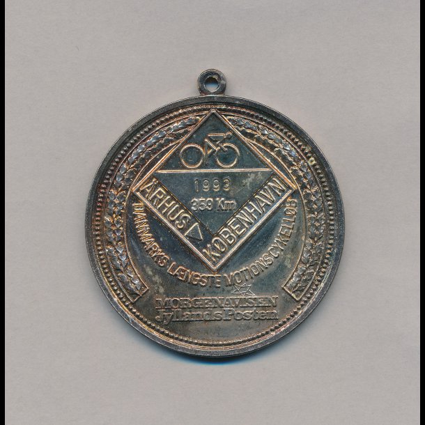1993, Danmarks l�ngste motionscykell�b, medalje,